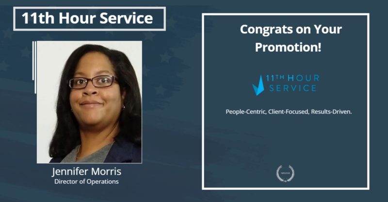 11th Hour Service Announces – Jennifer Morris Promoted to Partner and ...